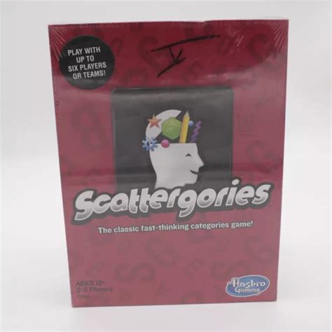 Hasbro Gaming Scattergories New Table Top Game Board Game 1299 Picclick