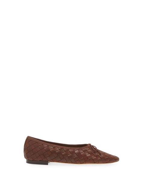 Loeffler Randall Woven Ballet Flat In Brown Lyst