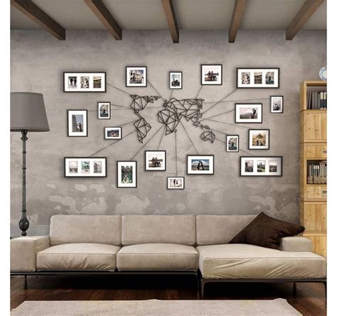 Metal Wall Decoration World Map Artwall And Co