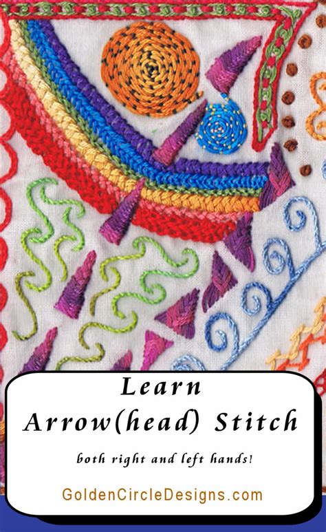 Arrow Stitch Golden Circle Designs