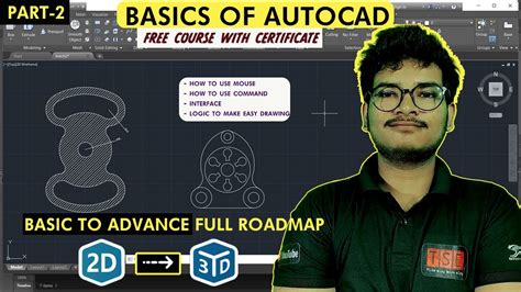 Autocad Tutorial For Beginners In Hindi From 2d To 3d Part 2
