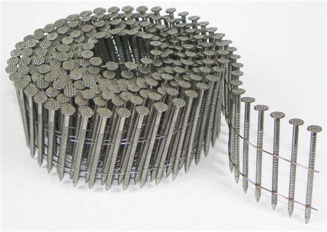 1 34 X 090 Ring Shank Stainless Steel Coil Nails 3600 Per Box