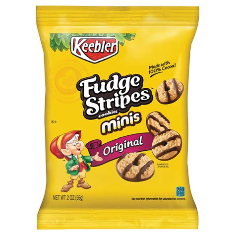 Keebler Fudge Stripes Bite Size Mini Cookies 56g The American Candy Store