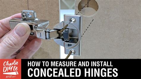 How To Measure Install Concealed Hinges On Cabinet Doors You