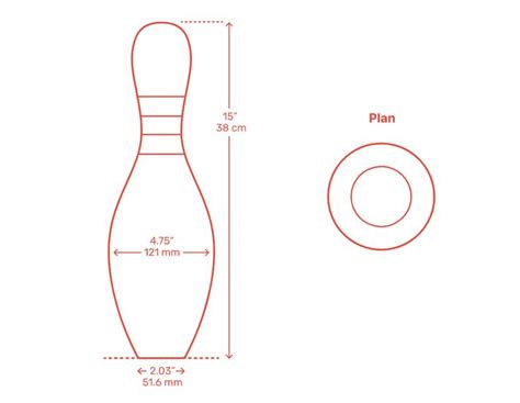 Ten Pin Bowling Pin Dimensions And Drawings Bowling