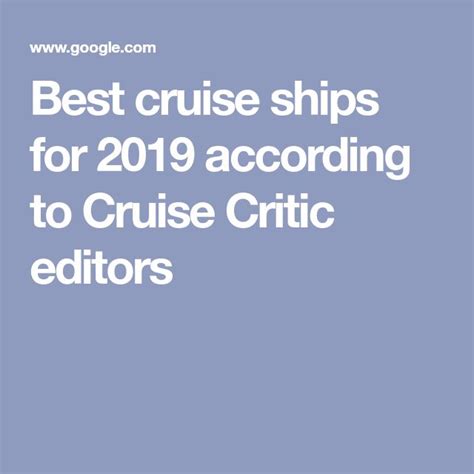 Cruise Critic Picks Worlds Best Cruise Ships For 2019 Cnn Best