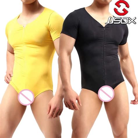 Sexy Lingerie Hot Jjsox Brand Mens Sexy Bodysuit Wrestling Singlet Sexy Man Body Suit Modal