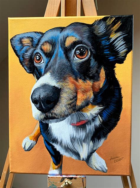 Corgi Pet Portrait By Lauren Elizabeth Fine Art Dog Portraits