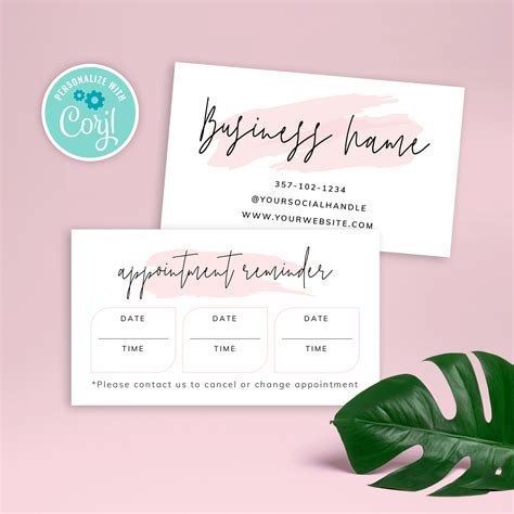 9 Appointment Reminder Card Template Perfect Template Ideas