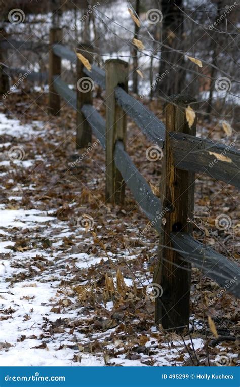 Fence Line Stock Image Image Of Line Border Wood Boundry 495299