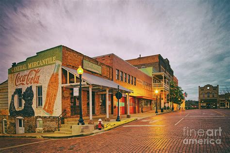Vintage Photograph Of General Mercantile And Oldtime Spring Shop In Downtown Nacogdoches Texas