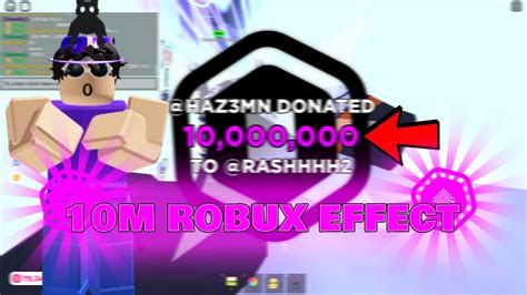 pls donate hazem donated 10m robux effect youtube