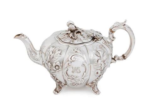 Victorian Silver Melon Tea And Coffee Service Tea And Coffee Services