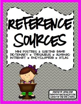 As i mentioned earlier, i envision this being a culminating project for the end of a reference materials study. FREE Reference Sources: Six Mini Posters | Reference ...