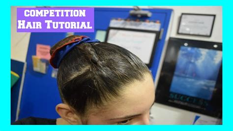 Gymnastics Competition Hair Tutorial Cartwheelcarly Youtube