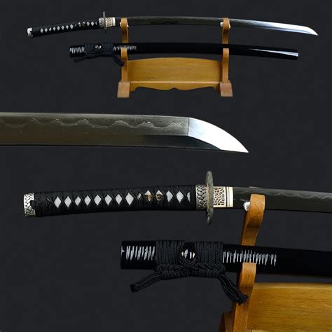 Sharp Sword Decorative Metal Katana Folded Steel Clay Tempered Japanese