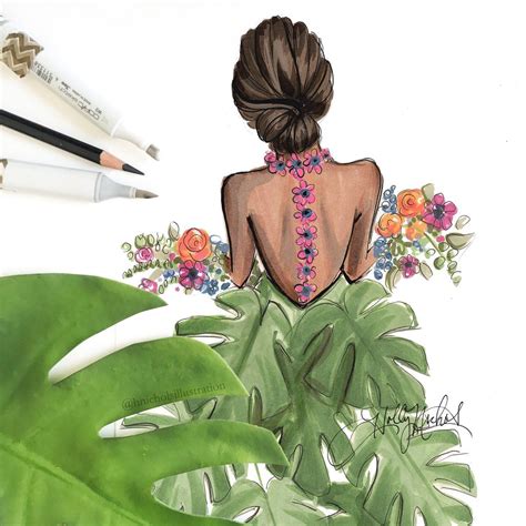 Holly Nichols Hnillustration Твиттер Fashion Painting