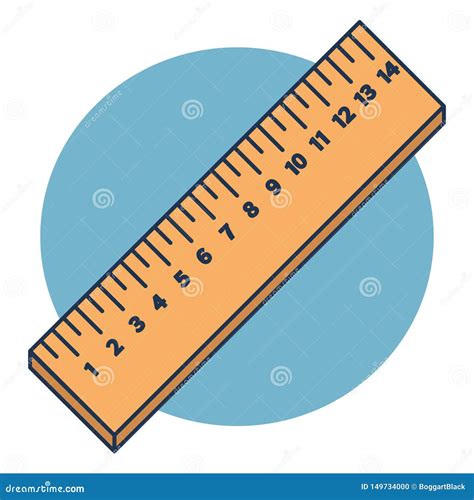 Wooden Rulers In Centimeter Isolated On Blue Background Stock