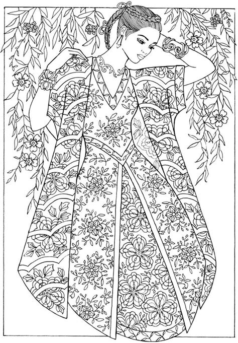 In the list you will find many clothes to decorate, modify and colorize as you like. Creative Haven Fantasy Fashions Coloring Book | Dover ...