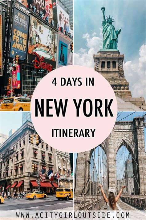 4 day itinerary in new york city the perfect guide for first timers new york city vacation
