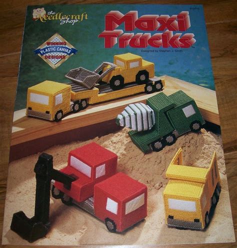 Plastic Canvas Maxi Trucks Pattern Booklet Boys Toy