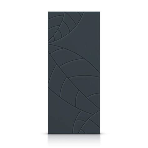 Calhome 36 In X 80 In Hollow Core Charcoal Gray Stained Composite Mdf