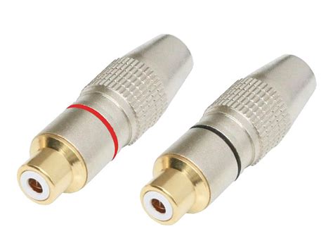 Premium Gold Plated Rca Female Connector