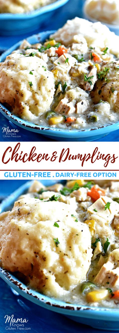 I've always been a bit intimidated by homemade dumplings: Easy gluten-free chicken and dumplings with a dairy-free ...