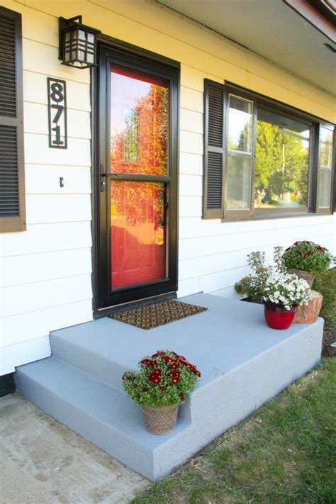 An Affordable Porch Makeover Bright Green Door Porch Makeover