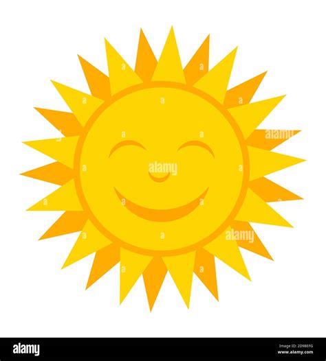 Smiling Sun Vector Illustration Stock Vector Image And Art Alamy