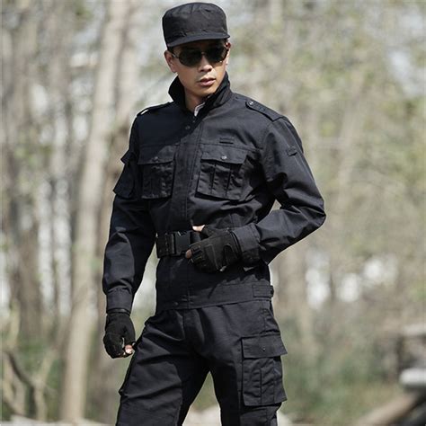 4xl Free Shipping Outside Tactical Army Military Uniform Combat Jackets Pants Tactical Black
