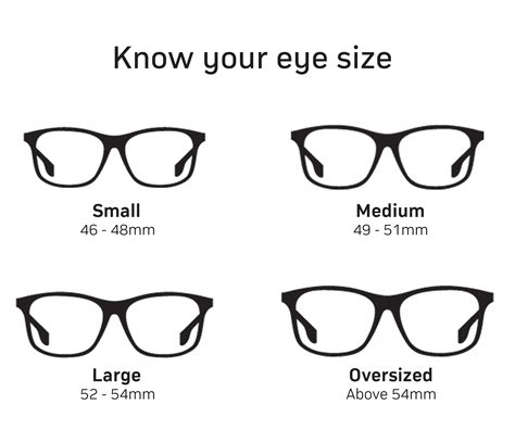 Frame Size Guide Eyeglasses Frame Size
