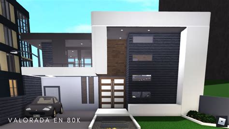 Como Hacer Una Casa Bonita Y Moderna De 2 PISOS En Bloxburg YouTube