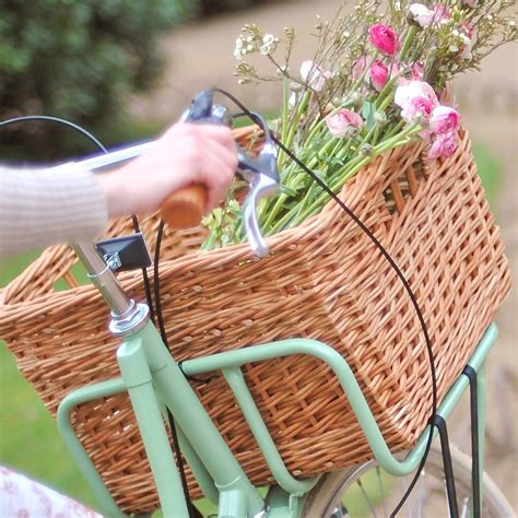 Wicker Grocers Bicycle Basket By Beg Bicycles