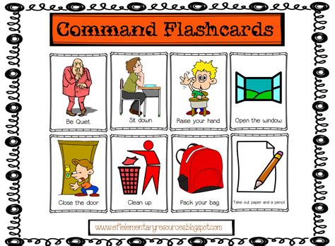 Classroom Commands Classroom Commands Elementary Teacher Classroom
