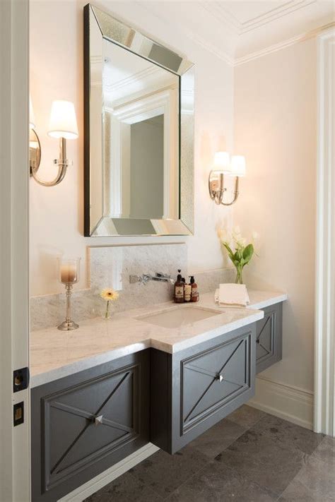 This gallery main ideas powder room vanity ideas, powder room vanities, powder room floating cabinet. Small Baths with Big Impact | Powder room vanity, Bathroom ...