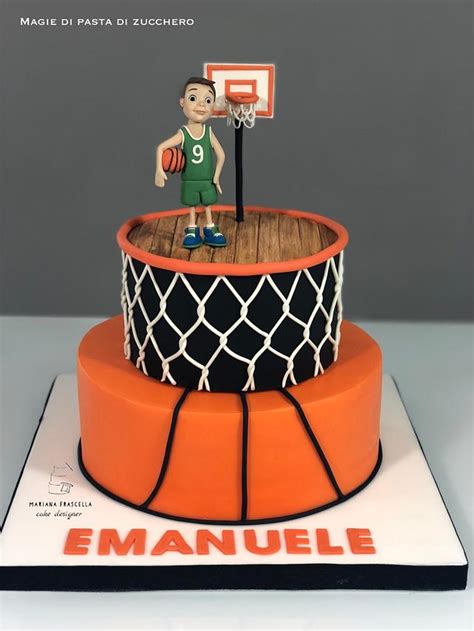 Basketball Cake Decorated Cake By Mariana Frascella Cakesdecor