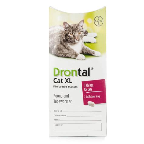 Drontal Cat Xl Worming Tablets Worm Treatment Chemist Direct