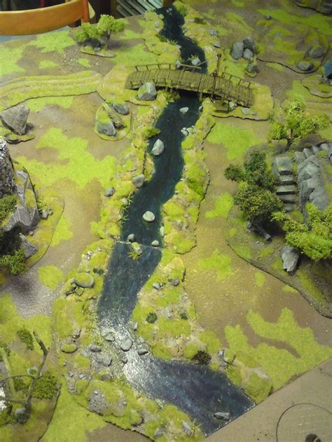 Tabletop River By Bratzor Wargaming Terrain Landscape Model