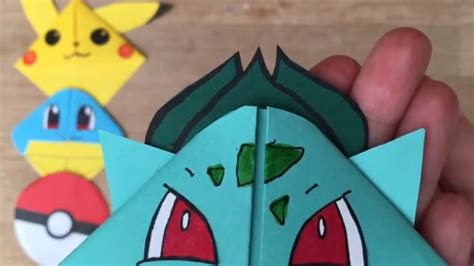 Easy Bulbasaur Diy Pokemon Bookmark Origami Inspired Pokemon Go