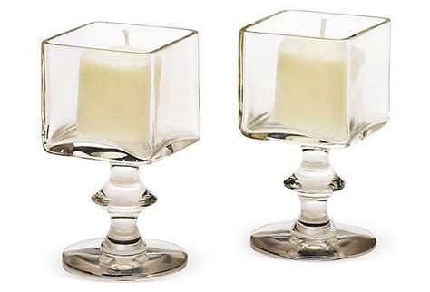 S 2 Grande Candleholders On Square Candle Holders Candle Holders Square