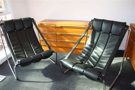 5 out of 5 stars. Mid Century Chrome & Vinyl Sling Back Armchairs Chairs Retro Vintage | 360 Modern Furniture ...