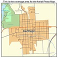 Aerial Photography Map of Carthage, IL Illinois