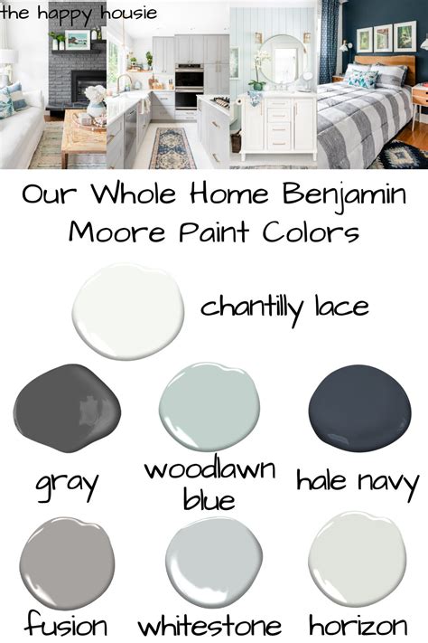 Whole Home Benjamin Moore Paint Color Scheme The Happy Housie Home