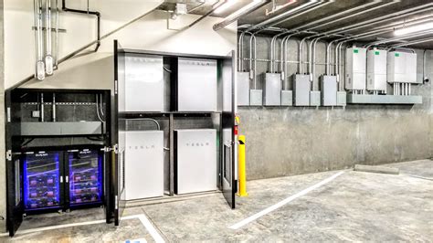 An Extensive Battery Storage System Saves Solar Generated Power In This