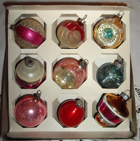Vintage Antique Mercury Glass Christmas Ornaments