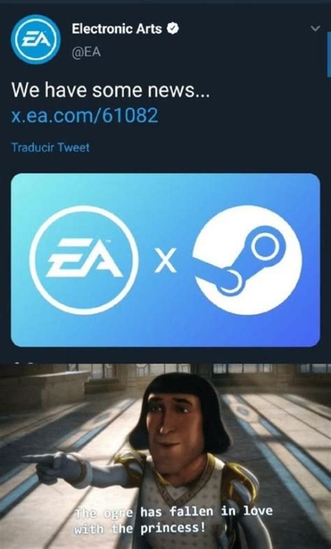 Ea And Steam The Ogre Has Fallen In Love With The Princess Funny