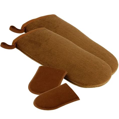 Self Tanning Applicator Mitts 2 Double Sided Large Mitts And 2 Mini