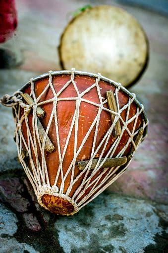 Nagara Or Drum Used For Music In Ancient Indian Culture Stock Photo