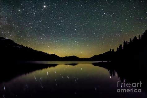 Starry Night At The Lake Photograph By Jyoti S Fine Art America